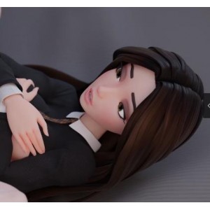 《3D动画-兽-OgirlsArt合集》：欧美风格小人物女主，小马拉大车，21V-2.1G，稀少不适之作