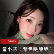 紫色哒豚豚童小芯资源合集VIP，744MB大容量图包，前车大灯女神震撼登场！