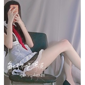 推特小姐姐鱼子不吃芋泥：欣赏作品，女仆装扮，大长腿惊艳